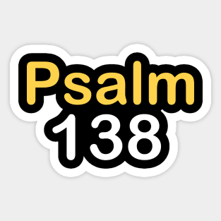 Psalm 138 Sticker